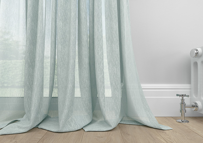 Livorno Voile, Pale Duck Egg - Made to Measure Curtains - Image 6